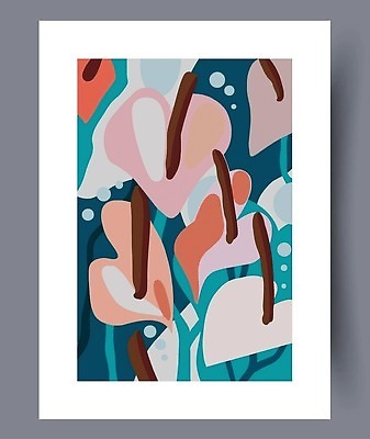 EPS 해외이미지 모양 포스터 일러스트 추상 미술 사람없음 페인트 그림 기하학 미니멀 해외202309 해외일러스트 무늬 문화예술 파일형식 벡터