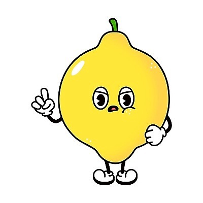 EPS 해외이미지 일러스트 사람없음 손들기 귀여움 분노 찡그림 레몬 과일캐릭터 레몬캐릭터 해외일러스트 일러캐릭터 캐릭터 감정 컨셉 과일 모션 표정 파일형식 벡터