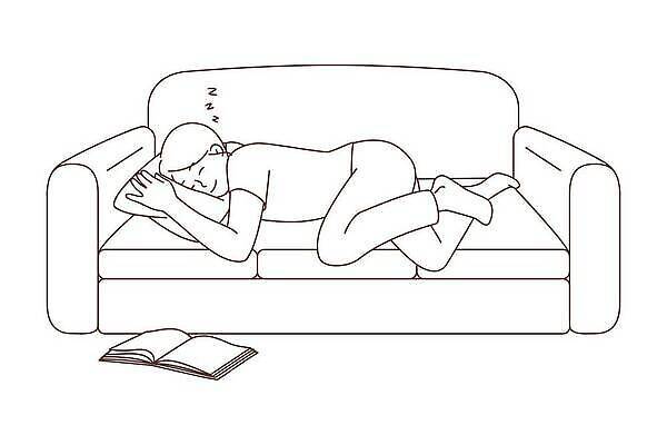 EPS 해외이미지 캐릭터 웰빙 여자 행복 일러스트 베개 휴식 주택 건강 피곤 사람 책 소파 독서 귀여움 꿈 방 잠 달콤 만화 그림 낮잠 윤곽 주말 위치 리빙 게으름 몽상가 벡터 해외202309 해외일러스트 일러캐릭터 감정 컨셉 의자 침구 건물 맛 파일형식