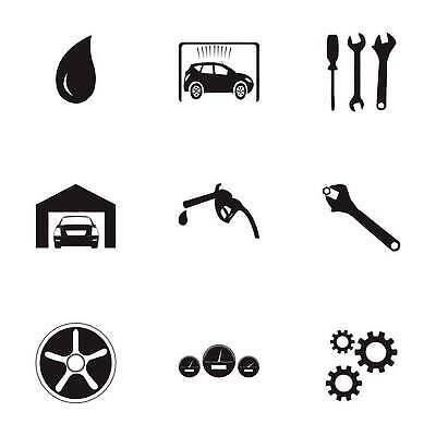 EPS 해외이미지 디자인 실루엣 일러스트 교통시설 자동차 미술 그래픽 세트 픽토그램 검은색 기계 스패너 업무 바퀴 수리 역 브레이크 심볼 서비스 사인 엔진 정비공 기어 유지 베터리 엘리먼트 자동 차고 벡터 해외202309 해외일러스트 육상교통 컬러 교통 문화예술 촬영기법 공구 작업 기술자 시설 파일형식