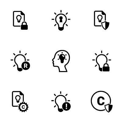 EPS 해외이미지 디자인 컨셉 일러스트 비즈니스 전구 아이디어 창조 경고 안전 사람 빛 세트 마음 램프 잡기 업무 재산 플랫 보호 작가 흔적 문서 열쇠구멍 우표 주인 보험 고립 독립 면허증 발명 오리지널 지능 헬프 벡터 소유 특허 저작권 해외202309 해외일러스트 직업 모션 조명 금융 작업 도움 면허 증명서 파일형식 지식재산권