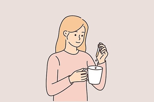 EPS 해외이미지 여자 일러스트 한명 들기 상반신 성인 치료 약 건강관리 머그컵 환자 스포이트 성인여자한명만 해외202309 해외일러스트 1 의학 모션 건강 관리 사람 컵 피펫 여자한명만 성인여자만 파일형식 벡터