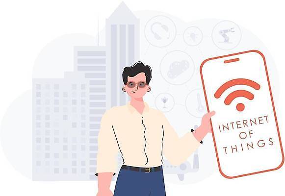 EPS 해외이미지 남자 일러스트 한명 들기 상반신 성인 스마트폰 선글라스 사물인터넷 성인남자한명만 해외202309 해외일러스트 1 안경 모션 정보기술 사람 핸드폰 스마트기기 남자한명만 성인남자만 파일형식 벡터