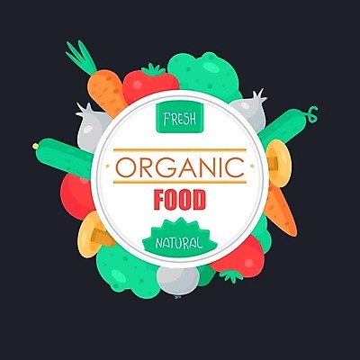 EPS 해외이미지 영어 토마토 일러스트 양파 오이 타이포그라피 사람없음 버섯 당근 원형 브로콜리 유기농 채식주의자 해외202309 해외일러스트 도형 문자 웰빙 채소 뿌리채소 채식 파일형식 벡터