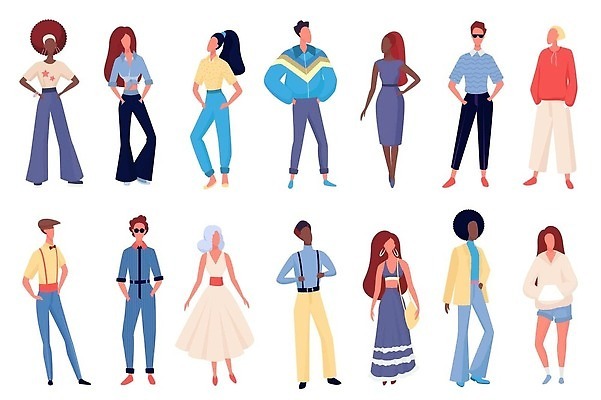 EPS 해외이미지 모델 캐릭터 디자인 드레스 옷 여자 남자 꽃 문화 어린이 일러스트 바지 서기 사람 세트 치마 유행 검은색 수확 역사 플랫 만화 복고 디스코 고립 구식 옛날 줄서기 캡모자 히피 스타일 힙스터 벡터 해외202309 해외일러스트 일러캐릭터 식물 모자_잡화 패션 음악 컬러 농업 모션 하의 춤 파일형식