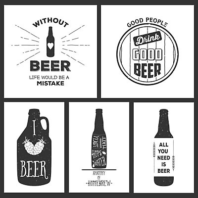 EPS 해외이미지 일러스트 맥주 주류 병맥주 사람없음 라벨 검은색 하트 밀 심볼 보리 이삭 맥주통 오크통 홉 썬버스트 해외202309 해외일러스트 모양 식물 디자인 음료 컬러 곡류 프레임 파일형식 벡터