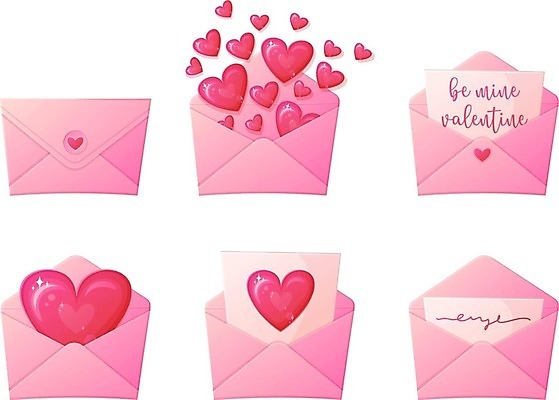 EPS 해외이미지 종이 분홍색 일러스트 텍스트 통신 휴가 봉투 발렌타인데이 사랑 장식 세트 쪽지 공백 낭만 흰색 인사 오픈 신용카드 메시지 이메일 성자 달콤 만화 편지 수집 심볼 문서 엽서 초대 시트 주소 고립 편지쓰기 벡터 현실 비어있는 해외202309 해외일러스트 감정 종교 컬러 컨셉 데이이벤트 금융 기록 예절 맛 파일형식