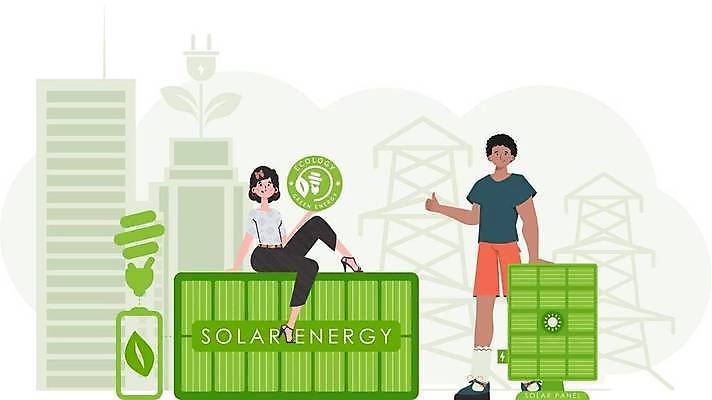 EPS 해외이미지 전신 여자 남자 잎 일러스트 전구 서기 들기 앉기 성인 두명 초록색 원형 그린에너지 건전지 심볼 에코 친환경 따봉 성인만 해외202309 해외일러스트 도형 식물 컬러 모션 사람 환경 에너지 최고 파일형식 벡터