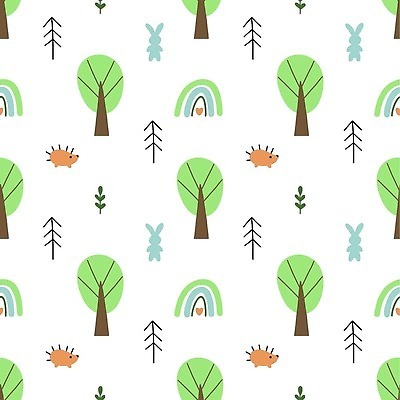 EPS 해외이미지 나무 식물 동물 옷 종이 백그라운드 패턴 일러스트 포장 자연 벽지 소년 목재 봄 놀이방 아기 직물 토끼 숲 인쇄 바느질 고슴도치 삼림지대 가문비나무 벡터 반복 해외202309 해외일러스트 계절 남자 어린이 무늬 재료 포유류 사람 반려동물 생태계 파일형식