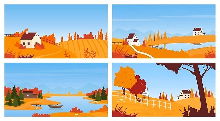 EPS 해외이미지 나무 백그라운드 밭 오렌지 일러스트 자연 하늘 날씨 휴가 산 아파트 주택 파노라마 협상 가로 강 세트 뷰티 농장 마을 시골 소나무 황무지 플랫 오두막 만화 땅 언덕 시골집 휴양지 엽서 장면 지역 스카이라인 이웃 외양간 개발 수평선 벡터 목가 해외202309 해외일러스트 식물 농업 과일 비즈니스 촬영기법 건물 장소 편지 생태계 파일형식