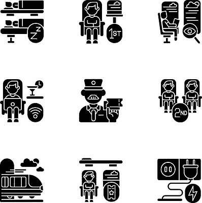 EPS 해외이미지 클립아트 디자인 실루엣 여행 컨셉 일러스트 자동차 세트 픽토그램 검은색 웹 기찻길 기차 표현 도시 티켓 플랫 전철 수집 가득함 심볼 서비스 속도 심플 마차 승객 팩 일반 고립 고체 상형문자 엘리먼트 통근 항목 활자 벡터 안락 해외202309 해외일러스트 문자 육상교통 교통수단 컬러 인터넷 대중교통 촬영기법 화장품 출근 활자판 파일형식 교통 뷰티 출퇴근 인쇄판 비즈니스 인쇄