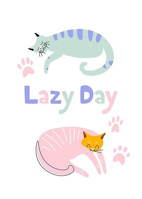 EPS 해외이미지 일러스트 추상 사람없음 고양이 발자국 만화 손그림 해외202309 해외일러스트 무늬 포유류 자국 반려동물 파일형식 벡터