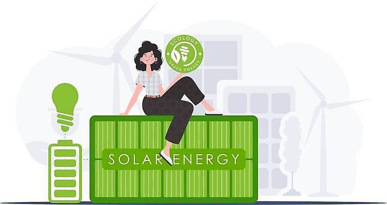 EPS 해외이미지 전신 여자 잎 일러스트 전구 한명 들기 앉기 성인 초록색 원형 그린에너지 건전지 심볼 에코 친환경 집열판 성인여자한명만 해외202309 해외일러스트 도형 식물 1 컬러 모션 사람 환경 에너지 태양에너지 여자한명만 성인여자만 파일형식 벡터