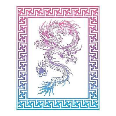 EPS 해외이미지 전통 일러스트 사람없음 전통문양 용 테두리 그림 그라데이션 해외202309 해외일러스트 문양 파일형식 벡터