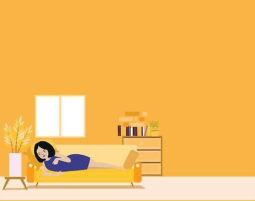 EPS 해외이미지 백인 1 라이프스타일 여자 행복 일러스트 베개 휴식 주택 실내 피곤 사랑 미소 사람 앉기 성인 내부 소파 뷰티 꿈 방 흰색 침대 잠 낮잠 리빙 거짓말 안락 해외202309 해외일러스트 서양인 감정 컬러 가구 컨셉 의자 침구 모션 표정 건물 생활 파일형식 벡터