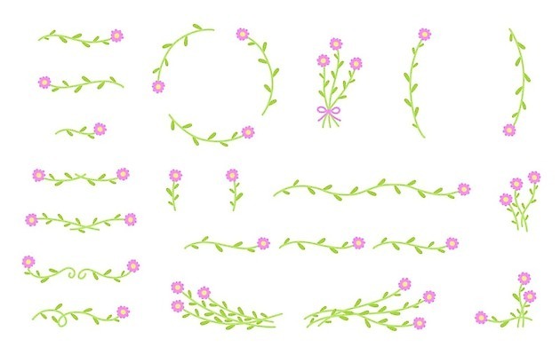 EPS 해외이미지 식물 디자인 꽃 분홍색 컬러 결혼 꽃무늬 곡선 일러스트 추상 프레임 장식 초록색 세트 컬러풀 뷰티 유행 정원 화환 봄 낭만 벚꽃 원형 플랫 모서리 달콤 낙서 만화 스케치 수집 데이지 심플 손그림 나누기 엘리먼트 월계수 벡터 국경 해외202309 해외일러스트 도형 계절 선 컨셉 무늬 미술 이벤트 수학 맛 사칙연산 파일형식