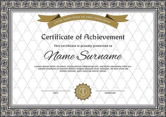 EPS 해외이미지 템플릿 리본 일러스트 프레임 장식 뷰티 공백 회색 수확 우승 화려 플랫 졸업장 복고 대회 승자 증명서 벡터 디테일 국경 해외202309 해외일러스트 컬러 컨셉 농업 졸업 최고 파일형식