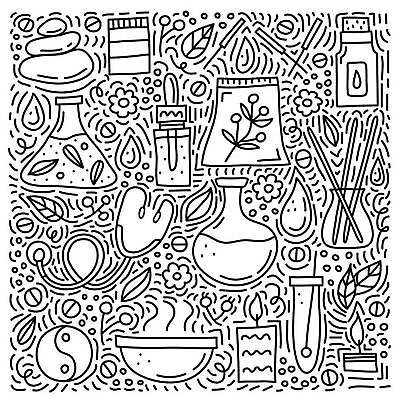 EPS 해외이미지 손 디자인 열매 꽃 컨셉 일러스트 청진기 자연 휴식 건강 초록색 뷰티 약 스파 바위 마사지 바늘 막대기 낙서 기름 만화 스케치 수집 허브 플라스크 그림 유기농 윤곽 아로마 손그림 아로마테라피 테라피 내추럴 고립 돌봄 마약 피펫 벡터 해외202309 해외일러스트 식물 웰빙 음식 컬러 의학 의료기기 모션 실험기구 미술 신체부위 돌_바위 도구 생태계 파일형식