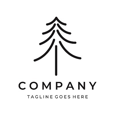 EPS 해외이미지 나무 선 일러스트 비즈니스 사람없음 심볼 미니멀 해외202309 해외일러스트 식물 파일형식 벡터