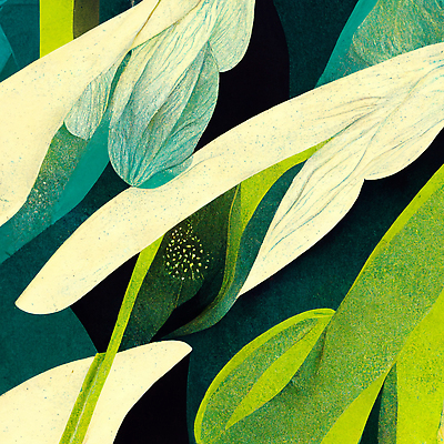 JPG 해외이미지 꽃 백그라운드 일러스트 추상 미술 사람없음 초록색 그림 해외202309 해외일러스트 식물 컬러 무늬 문화예술 파일형식