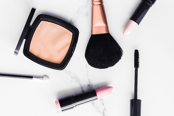포토 JPG 해외이미지 백그라운드 사람없음 립스틱 고급 마스카라 대리석 메이크업브러쉬 파운데이션 해외202309 해외포토 컨셉 재료 화장품 붓 파일형식