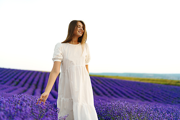 포토 JPG 해외이미지 원피스 여자 꽃밭 한명 상반신 성인 야외 일몰 즐거움 라벤더 프로방스 성인여자한명만 해외202309 해외포토 1 옷 꽃 감정 사람 노을 허브 여자한명만 성인여자만 파일형식