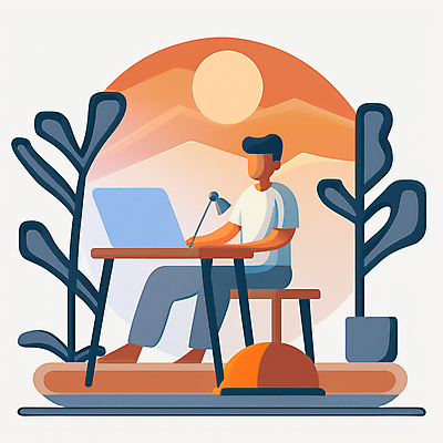 JPG 해외이미지 남자 화분 화초 의자 일러스트 한명 앉기 성인 노트북 책상 프리랜서 성인남자한명만 해외202309 해외일러스트 식물 직업 1 가구 모션 사람 전자제품 남자한명만 성인남자만 파일형식