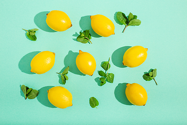 포토 JPG 해외이미지 백그라운드 사람없음 레몬 허브 민트색 카피스페이스 해외202309 해외포토 식물 컬러 과일 공백 파일형식