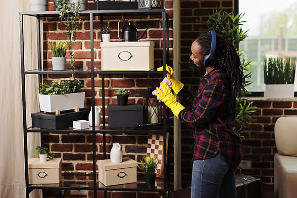 포토 JPG 해외이미지 여자 화분 화초 장갑 가사 가정 선반 주택 실내 한명 상반신 성인 옆모습 헤드셋 청결 위생 청소 닦기 위생관리 성인여자한명만 해외202309 해외포토 식물 1 잡화 뷰포인트 음향기기 가구 모션 관리 사람 내부 건물 헤드폰 여자한명만 성인여자만 파일형식