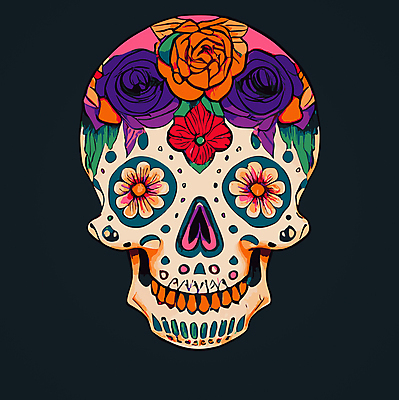 포토 JPG 해외이미지 클립아트 전통 꽃 문화 꽃무늬 일러스트 휴가 멕시코 골격 미술 사람 사람없음 장식 컬러풀 머리 축제 할로윈 축하 죽음 무서움 설탕 심볼 다이아몬드 해외202309 해외일러스트 식물 감정 컬러 컨셉 북아메리카 무늬 문화예술 신체부위 보석 파일형식