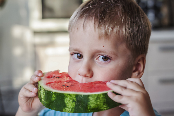 포토 JPG 해외이미지 응시 남자 어린이 조각 수박 한명 들기 소년 상반신 먹기 소년한명만 해외202309 해외포토 1 시선 과일 모션 사람 남자한명만 소년만 파일형식