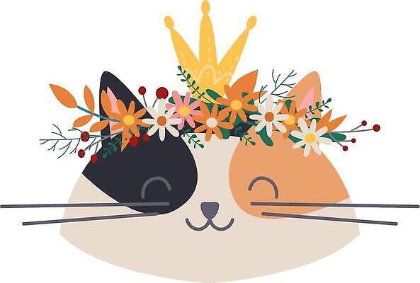 EPS 해외이미지 동물 디자인 꽃 행복 얼굴 야생동물 백그라운드 일러스트 왕관 미술 그래픽 반려동물 머리 유행 일본 고양이 화환 흰색 신용카드 황금 인쇄 작음 왕 만화 사인 그림 여왕 고립 엘리먼트 왕자 스타일 벡터 해외202309 해외일러스트 식물 감정 아시아 컬러 포유류 문화예술 신체부위 금융 크기 파일형식