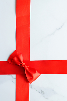 포토 JPG 해외이미지 리본 선 사람없음 빨간색 하이앵글 흰색 대리석 해외202309 해외포토 뷰포인트 컬러 재료 파일형식