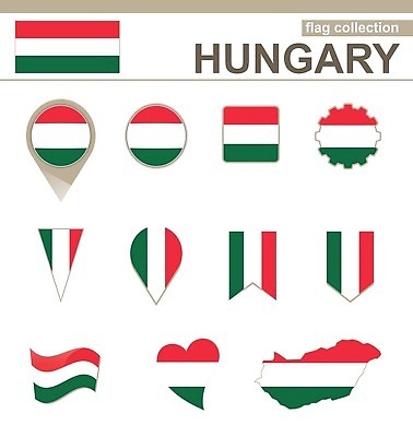 EPS 해외이미지 디자인 배너 유럽 여행 백그라운드 지도 일러스트 비즈니스 그래픽 세트 세계 흰색 깃발 땅 수집 심볼 사인 배지 지역 헝가리 고립 랜드마크 부다페스트 전국 벡터 해외202309 해외일러스트 나라 컬러 동유럽 파일형식