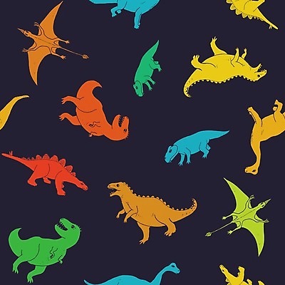 EPS 해외이미지 백그라운드 패턴 일러스트 사람없음 공룡 해외202309 해외일러스트 무늬 파충류 파일형식 벡터