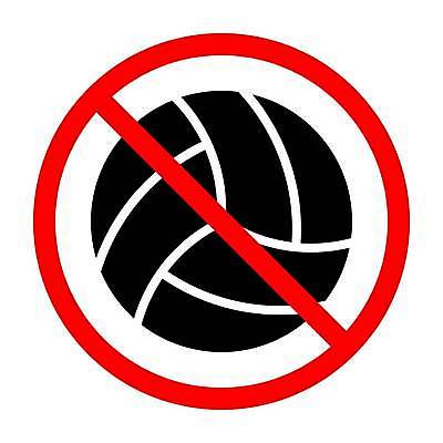 EPS 해외이미지 일러스트 경고 사람없음 픽토그램 금지 배구 심볼 해외202309 해외일러스트 구기 파일형식 벡터