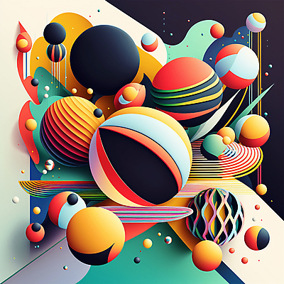 JPG 해외이미지 디자인 예술 선 일러스트 추상 미래 사람없음 컬러풀 원형 화려 입체 기하학 해외202309 해외일러스트 도형 컬러 컨셉 무늬 파일형식
