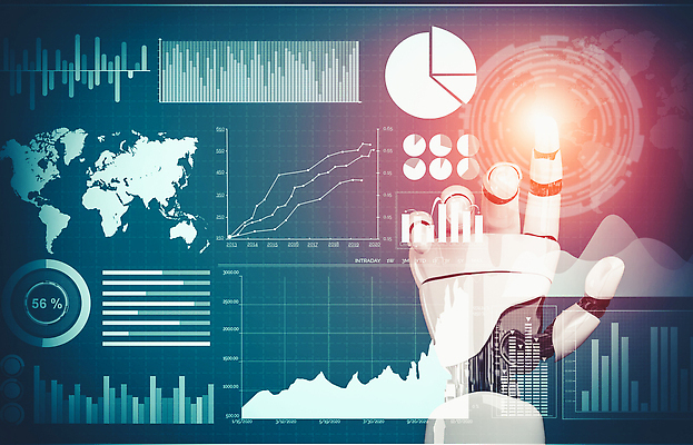 JPG 해외이미지 손 일러스트 그래프 미래 기술 신체부위 파란색 3D 디지털 터치 가리킴 네트워크 로봇 해외202309 해외포토 포토 컬러 컨셉 사람 손짓 디지털합성 파일형식