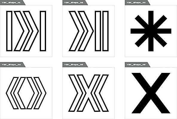 EPS 해외이미지 디자인 화살표 일러스트 추상 사람없음 그래픽 세트 검은색 X 라인아트 기하학 해외202309 해외일러스트 알파벳 선 컬러 무늬 파일형식 벡터