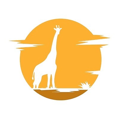 EPS 해외이미지 동물 캐릭터 실루엣 야생동물 선 일러스트 포유류 아프리카 자연 동물원 머리 큼 기린 사파리 목 해외202309 해외일러스트 일러캐릭터 나라 촬영기법 신체부위 크기 생태계 파일형식 벡터