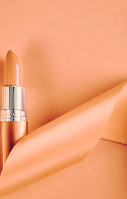 포토 JPG 해외이미지 리본 사람없음 뷰티 화장품 립스틱 오브젝트 살구색 해외202309 해외포토 컬러 파일형식