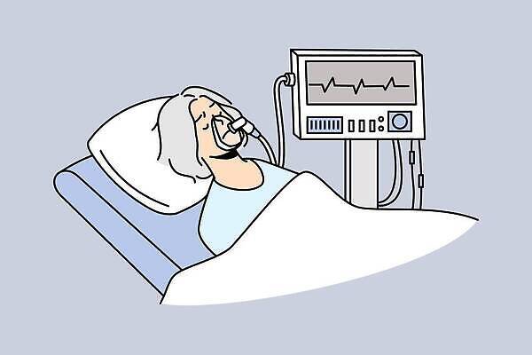 EPS 해외이미지 여자 일러스트 휴식 건강 병원 사람 치료 약 기계 방 고통 환자 침대 긴급 도움 허파 호흡기관 문제 병실 산소 환풍기 거짓말 옛날 지원 트러블 해로움 벡터 코로나바이러스 해외202309 해외일러스트 감정 가구 컨셉 의학 장비 장기_의학 원소 바이러스 파일형식