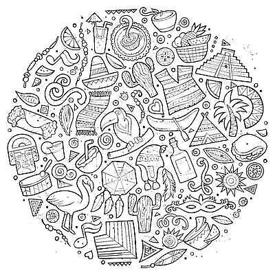 EPS 해외이미지 디자인 리본 문화 여행 일러스트 장신구 고추 추상 선인장 가면 여러명 그래픽 장식 세트 축제 원형 남아메리카 낙서 만화 스케치 플라밍고 심볼 라인아트 오브젝트 사인 손그림 팩 히스패닉 솜브레로 타코 부족 테킬라 페루 벡터 브라질사람 해외202309 해외일러스트 도형 식물 모자_잡화 선 다수 컨셉 무늬 채소 조류 주류 아메리카 미술 사람 화장품 전통의상 파일형식