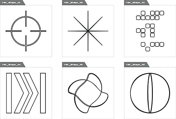 EPS 해외이미지 디자인 화살표 일러스트 추상 사람없음 그래픽 세트 사각형 검은색 원형 라인아트 조준 기하학 해외202309 해외일러스트 도형 선 컬러 무늬 파일형식 벡터