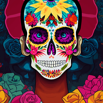 포토 JPG 해외이미지 클립아트 전통 꽃 문화 꽃무늬 일러스트 휴가 멕시코 골격 미술 사람 사람없음 장식 컬러풀 머리 축제 할로윈 축하 죽음 무서움 설탕 심볼 다이아몬드 해외202309 해외일러스트 식물 감정 컬러 컨셉 북아메리카 무늬 문화예술 신체부위 보석 파일형식