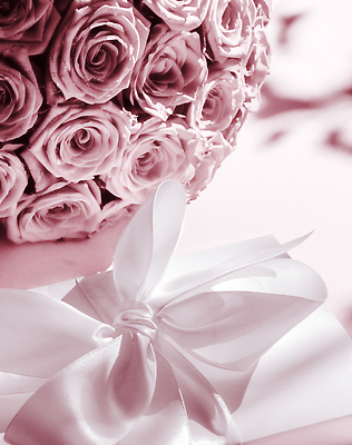 포토 JPG 해외이미지 행복 리본 분홍색 꽃다발 사랑 사람없음 선물상자 로맨틱 해외202309 해외포토 꽃 감정 컬러 컨셉 선물 상자 파일형식