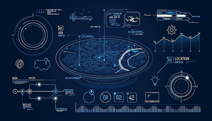 EPS 해외이미지 디자인 선 과학 지도 인터넷 일러스트 교통시설 그래픽 컴퓨터 자료 인포그래픽 화물 네트워크 계획 수집 심볼 사인 검색 감시 네비게이션 설정 추적 대패 드론 소프트웨어 얇은 인터페이스 제어 벡터 해외202309 해외일러스트 교통 컨셉 모션 전자제품 운송업 시설 파일형식