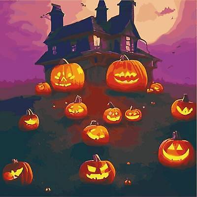 EPS 해외이미지 일러스트 호박 주택 사람없음 어둠 할로윈 야간 잭오랜턴 국경 해외202309 해외일러스트 자연요소 채소 건물 파일형식 벡터