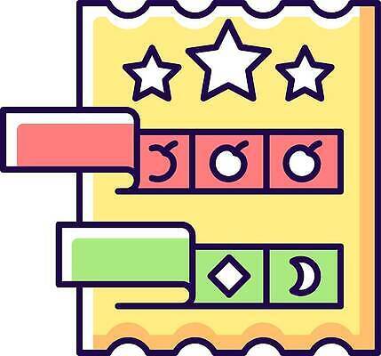 EPS 해외이미지 일러스트 사람없음 로또 복권 뜯기 해외202309 해외일러스트 모션 파일형식 벡터