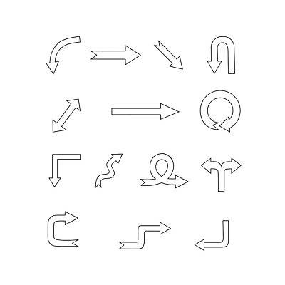 EPS 해외이미지 모양 배너 포스터 곡선 일러스트 모션 화살 숙이기 컴퓨터 세트 라벨 웹 인포그래픽 가리킴 원형 고리 지시 땅 수집 방향 왼쪽 심볼 사인 활 심플 윤곽 손그림 커서 네비게이션 고립 다음 엘리먼트 오리엔테이션 인터페이스 직진 충고 해외202309 해외일러스트 도형 선 포즈 인터넷 프레임 손짓 전자제품 파일형식 벡터